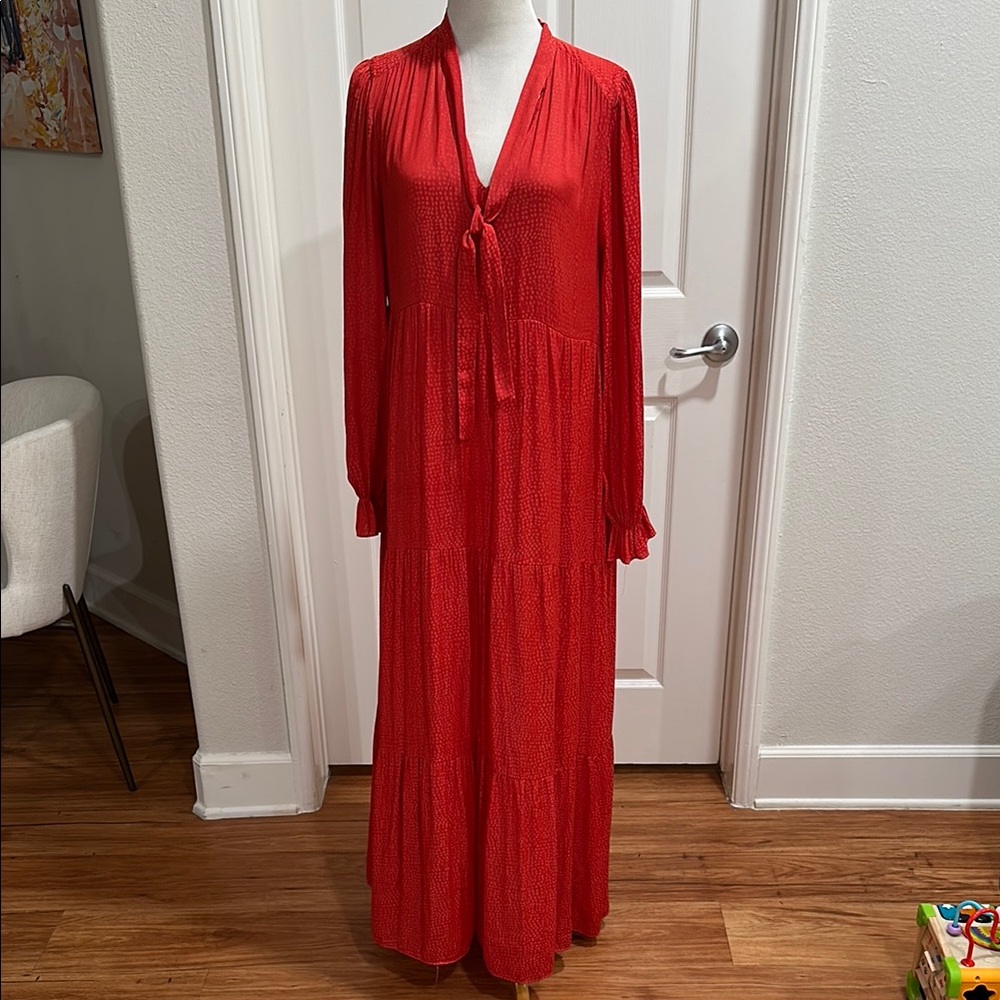 Elegant Red Maxi Dress